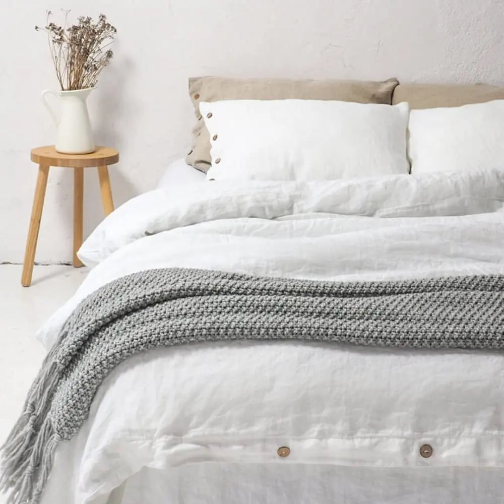 Cotton Solid Duvet Cover Set