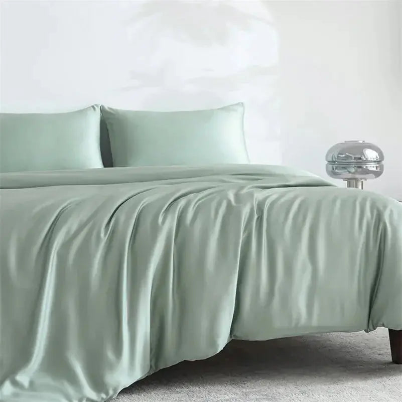 100% Bamboo Bed Sheets Set Luxury Soft, Silky, Breathable Fitted Sheet Flat Top Sheets Pillowcase Hotel 4/6 Pieces Bedding Set