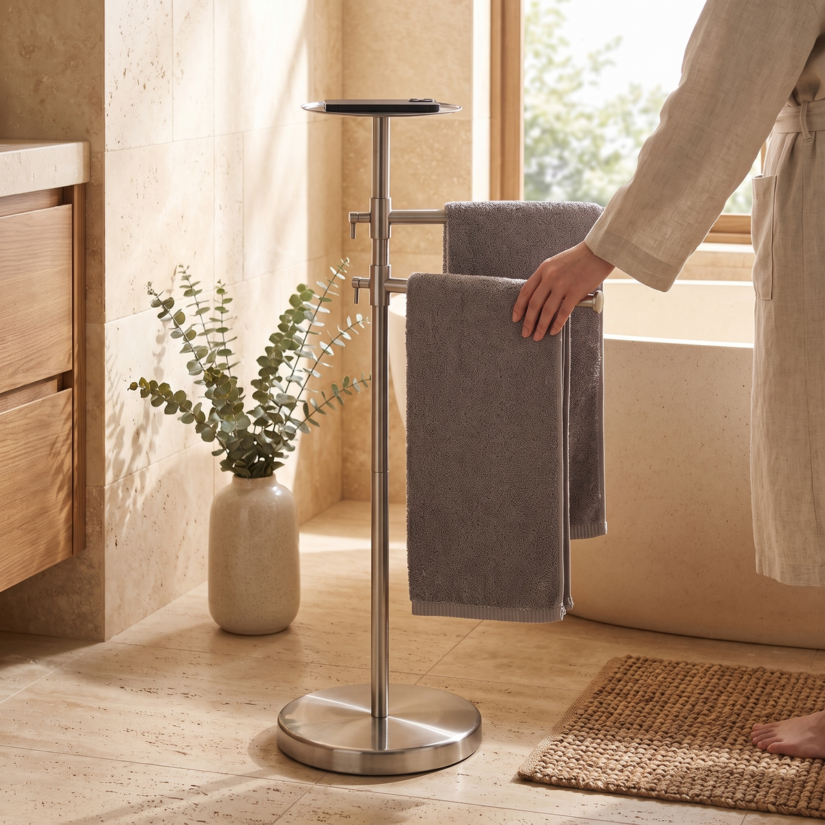 Freestanding Towel Rack