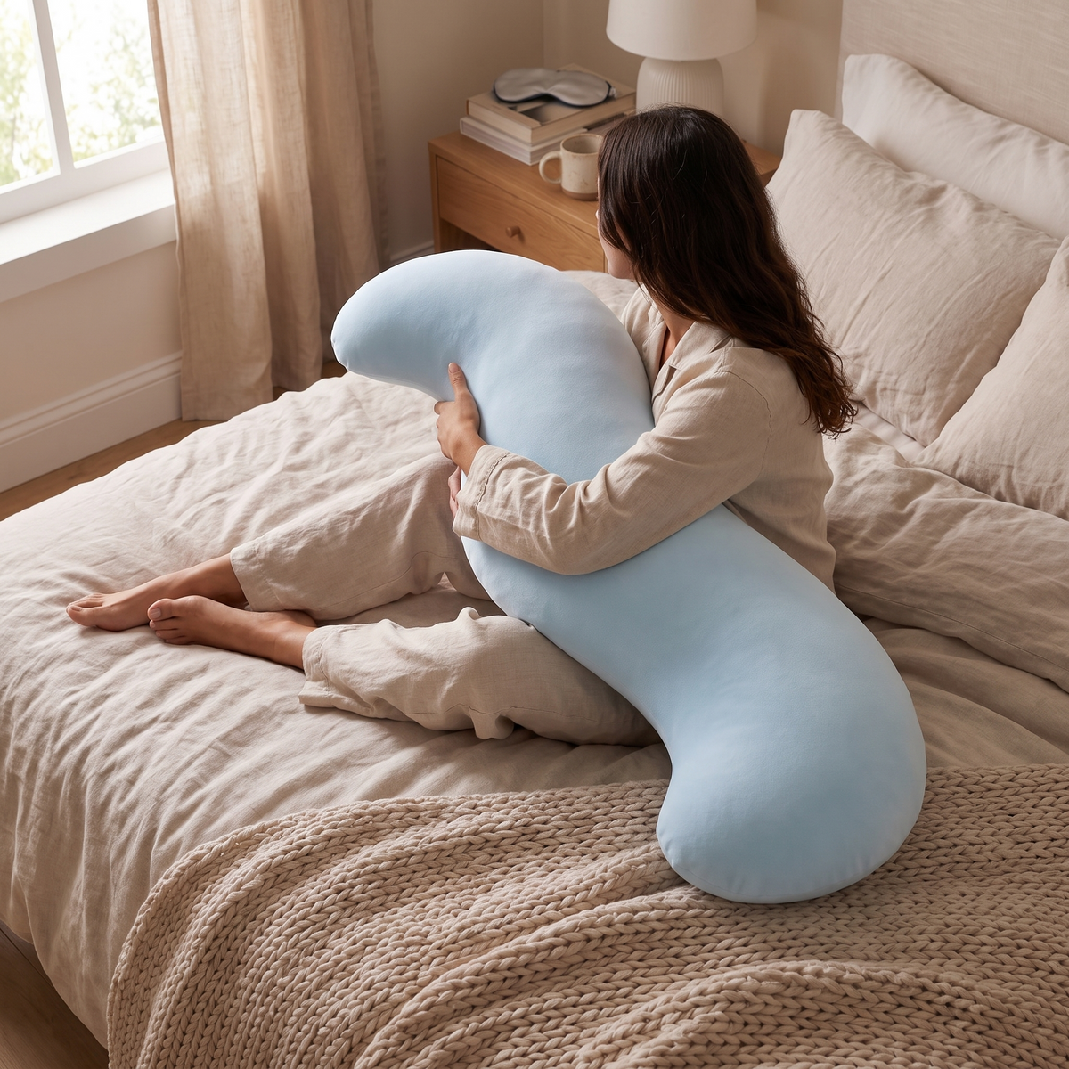 Snuggle Body Pillow for Side Sleepers