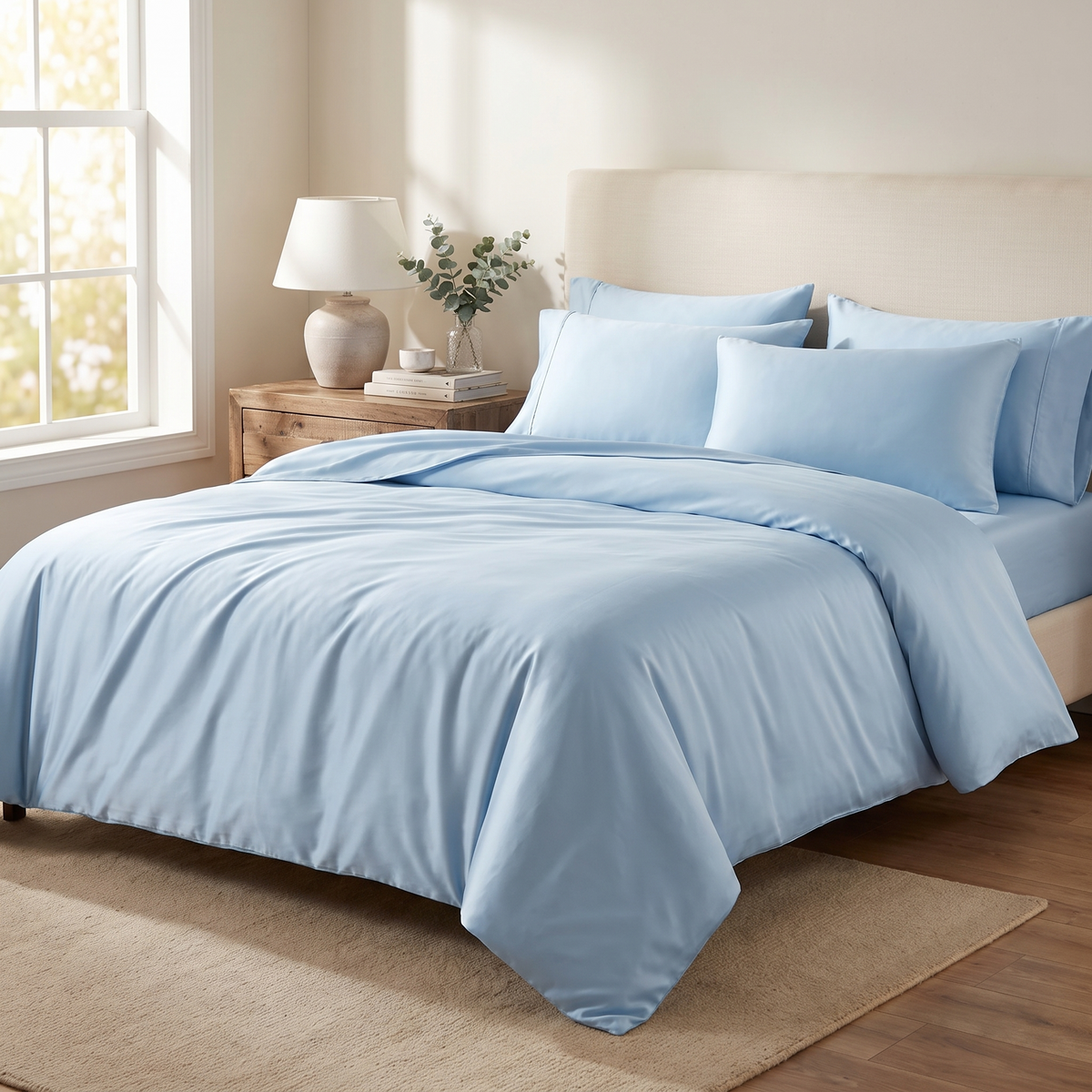 Silky Cooling Bamboo Duvet Cover Set