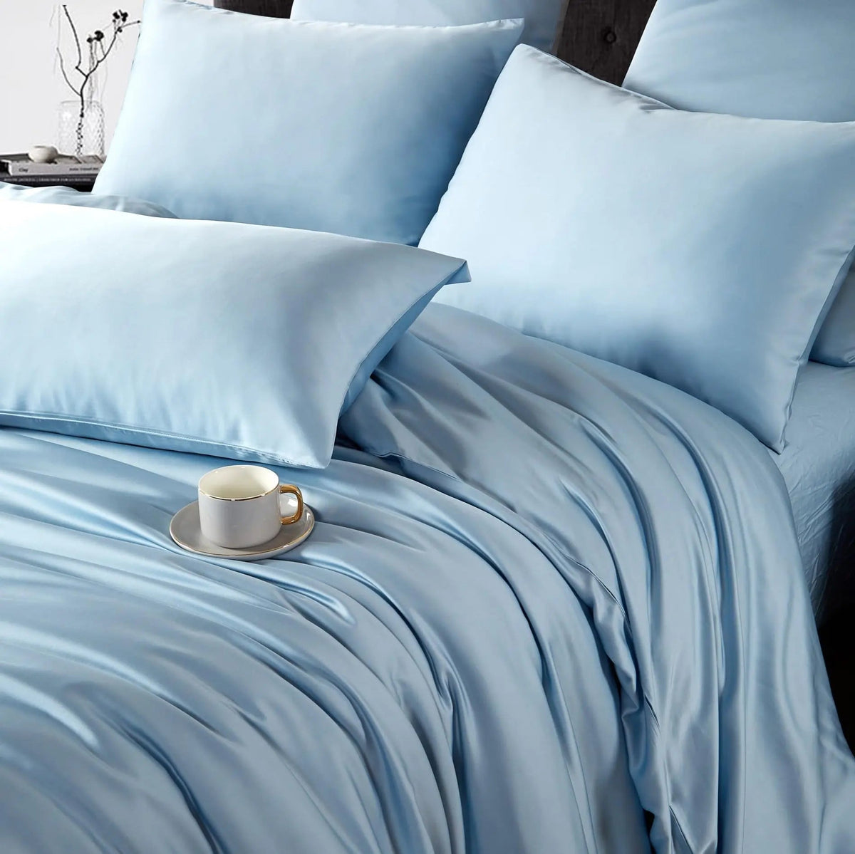 Silky Cooling Bamboo Duvet Cover Set