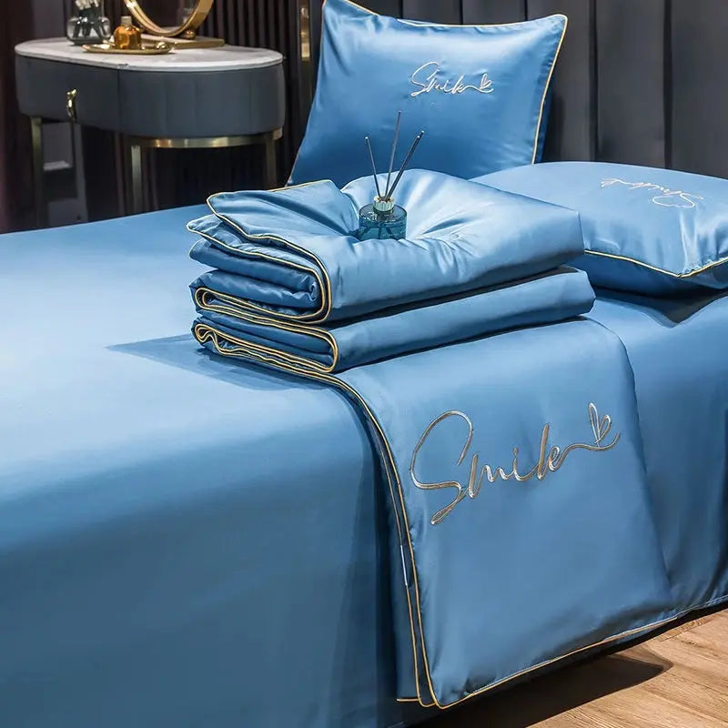 Washed Silk Summer Quilt Set (3 Pcs)