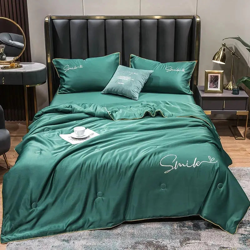 Washed Silk Summer Quilt Set (3 Pcs)