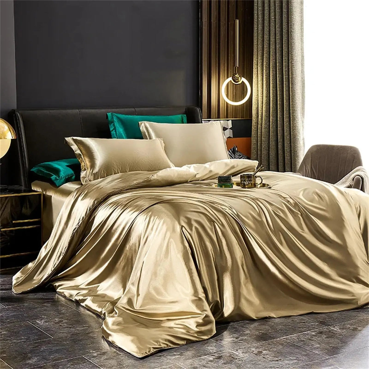 Mulberry Silk Bedding Set with Duvet Sheet Pillowcases