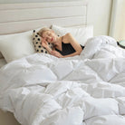 Goose Down Comforter with Pinch Pleat