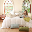 Cotton Solid Duvet Cover Set