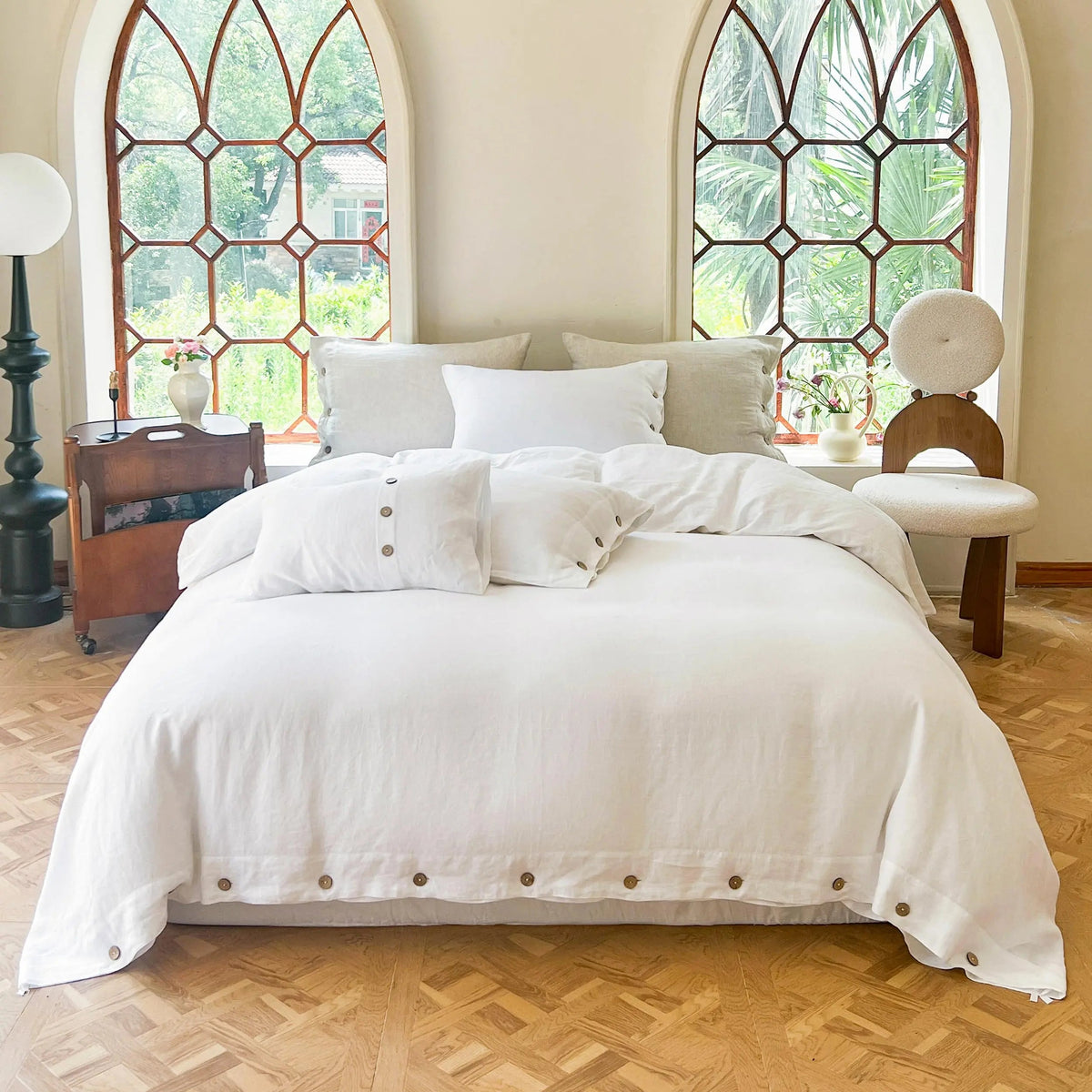 Cotton Solid Duvet Cover Set