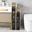 Bathroom crevice cabinet storage rack, multifunctional storage without installation, toilet, toilet, movable storage cabinet