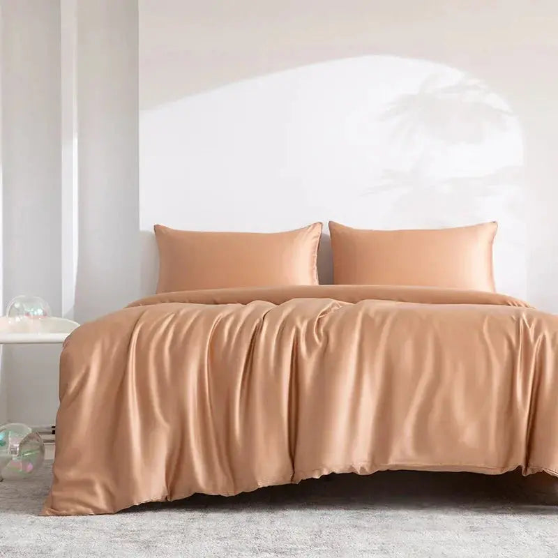 100% Bamboo Bed Sheets Set Luxury Soft, Silky, Breathable Fitted Sheet Flat Top Sheets Pillowcase Hotel 4/6 Pieces Bedding Set