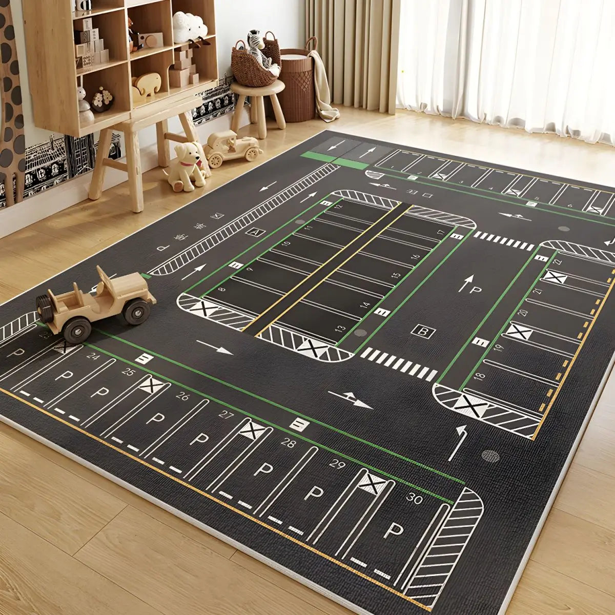 Parking Lot Play Mat Rug