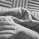 Summer thin quilt three piece set AB double-sided washed cotton sandwich bed cover solid color frosted air conditioner quilt