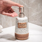 European retro ceramic 4-piece bathroom set high-end lotion bottle toothbrush holder cup soap dish bathroom accessories set