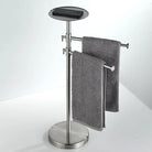 Floor Standing Base Luxury Hotel Towel Rack Holder Towel Storage Shelf Brush Gold Towel Bar