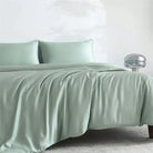 100% Bamboo Bed Sheets Set Luxury Soft, Silky, Breathable Fitted Sheet Flat Top Sheets Pillowcase Hotel 4/6 Pieces Bedding Set