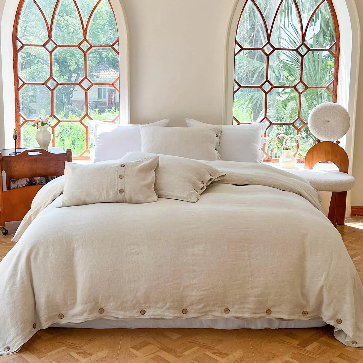 Cotton Solid Duvet Cover Set