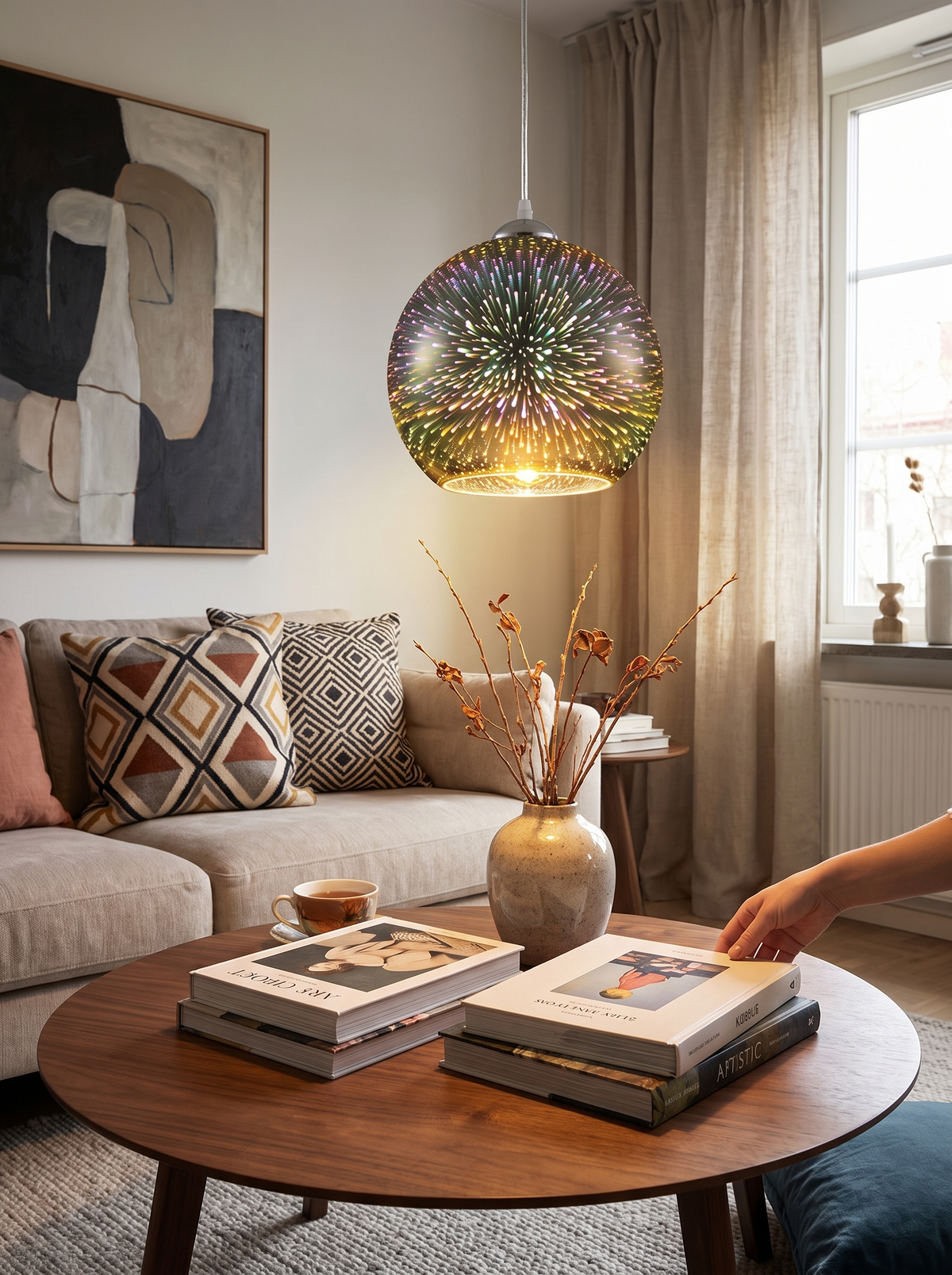 Starburst Pendant Light, Mix Shapes, Make A Statement