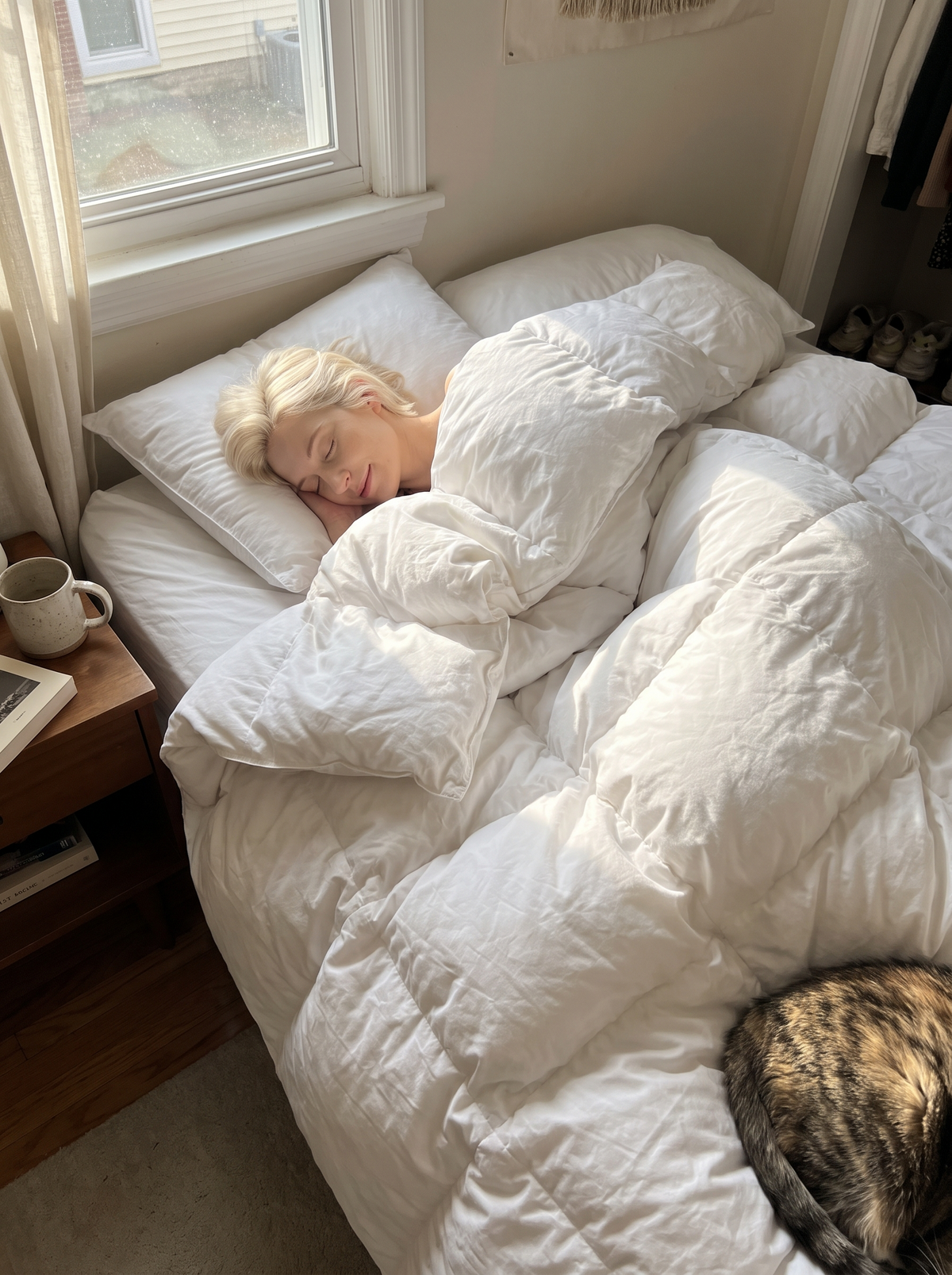 Goose Down Comforter with Pinch Pleat, Even Warmth Edge To Edge