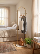 Freestanding Coat Rack, Organized, Yet Curated