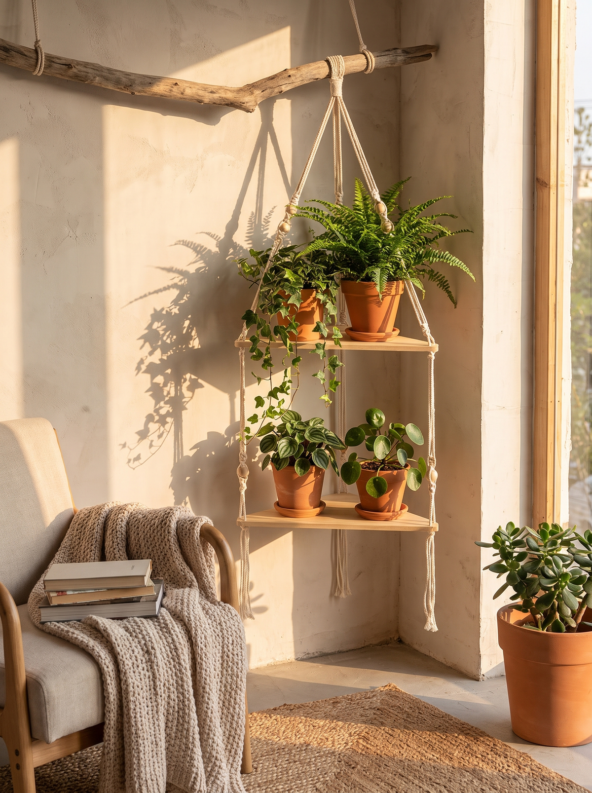 Triangle Corner Wall Shelf, A Cascade That Draws The Eye