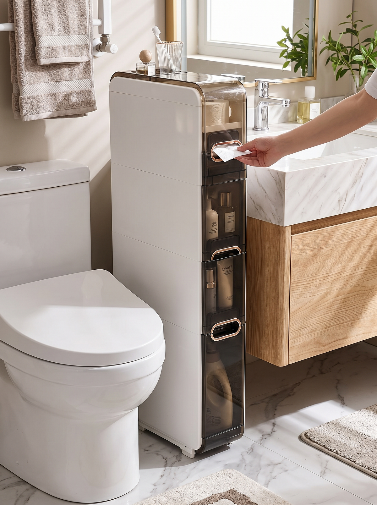 Slim Storage Cabinet, Turn A Gap Into Storage