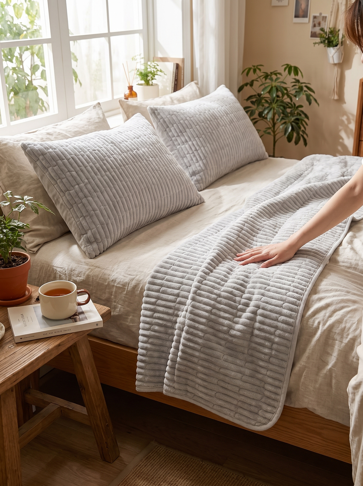 Airy Coverlet Set, Calm Color, Easy Style