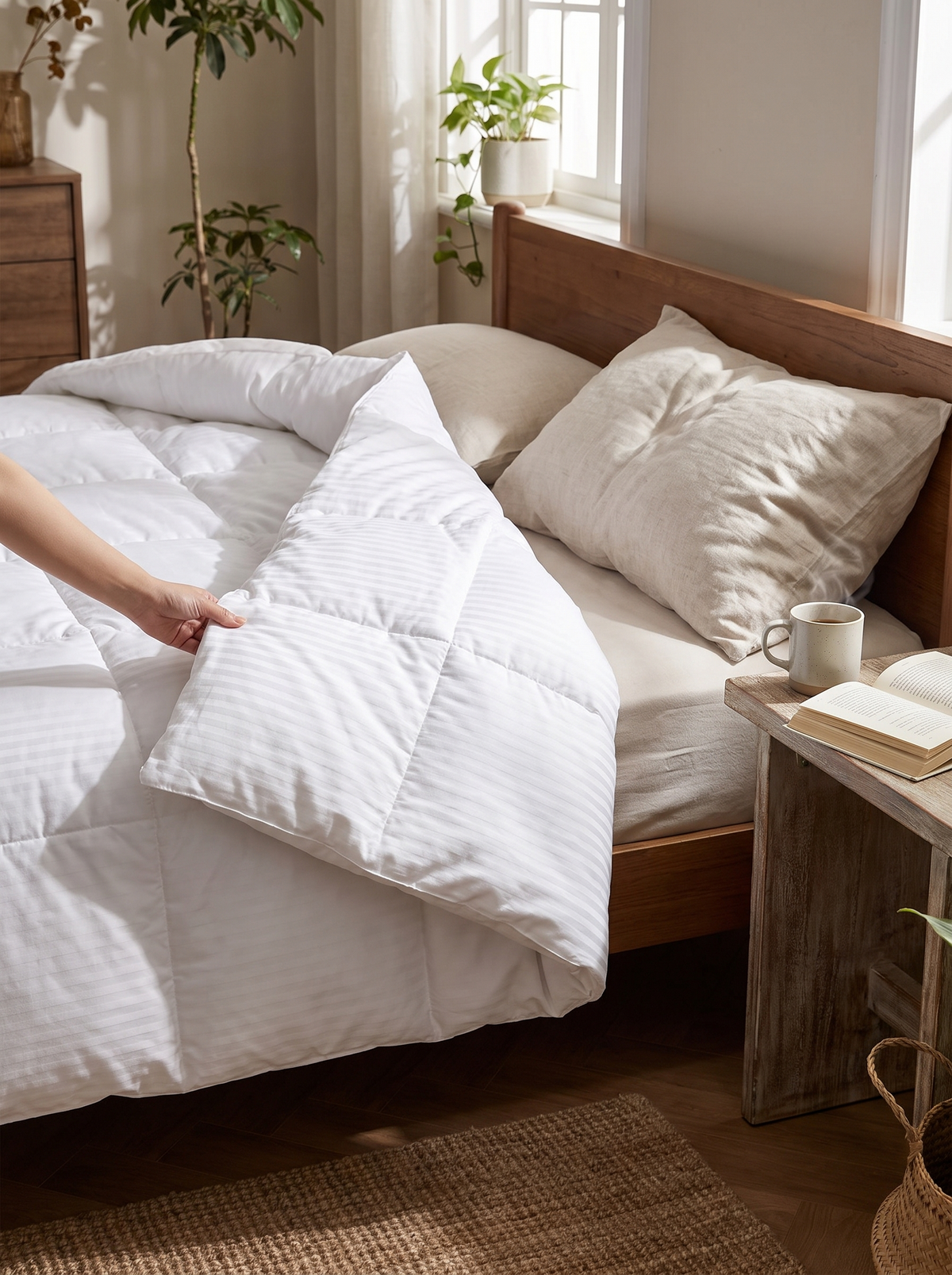 Lightweight Summer Comforter, Tucked In, Never Too Warm