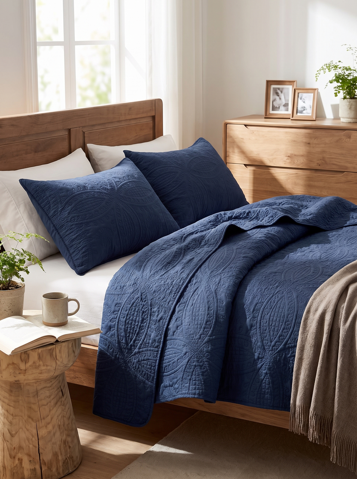 Coin Pattern Quilt Set, Your Easy Bedroom Refresh