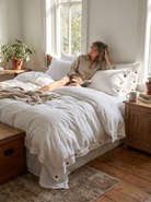 100% Cotton Duvet Cover Set, Solid Colors, Endless Styles