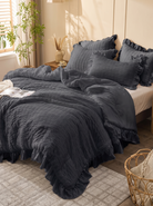 Korean Lace Seersucker Bedding Set, Made For Warm Nights