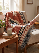 Boho Decorative Throw, Sized For Easy Styling