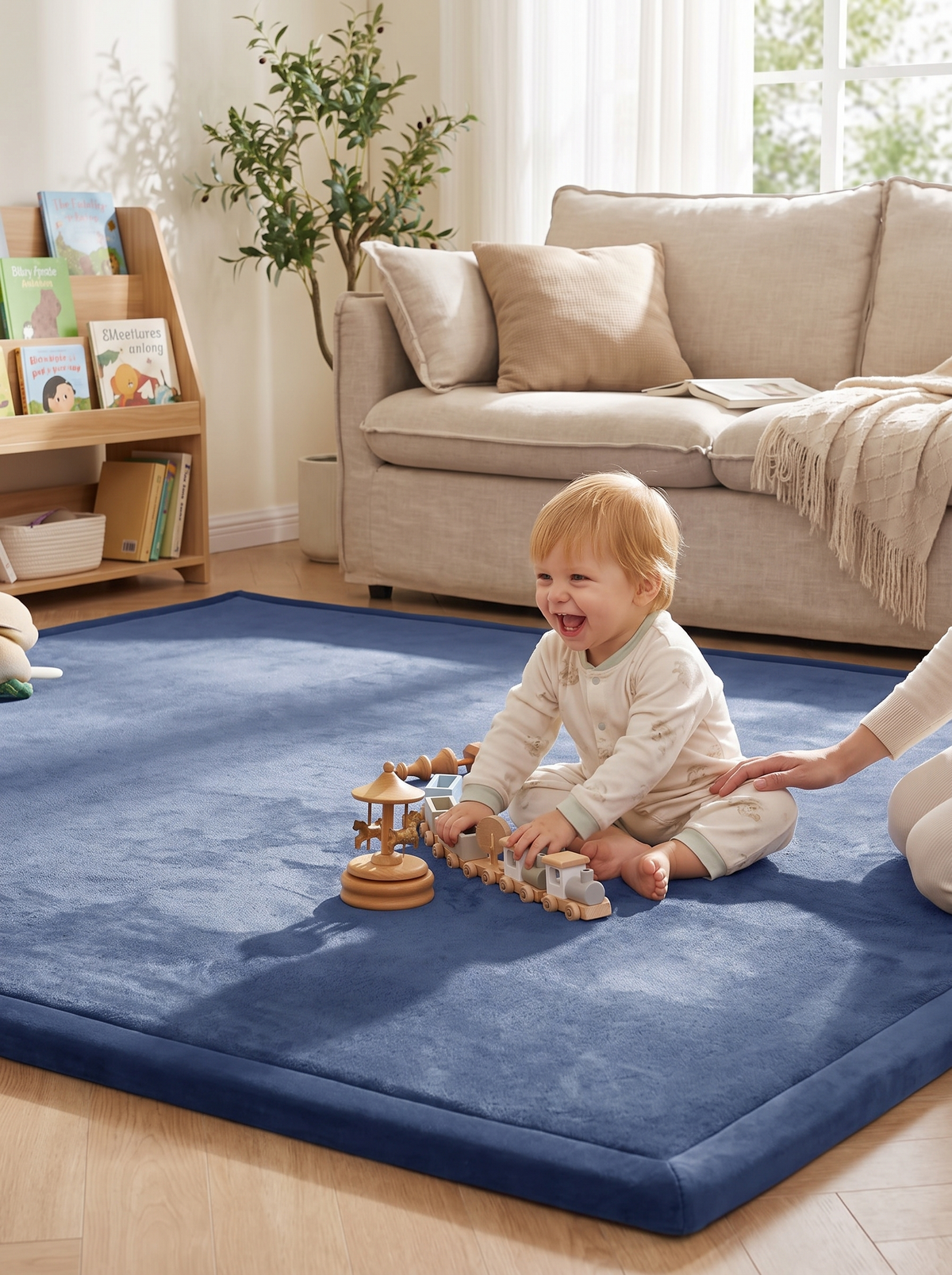 Soft Foam Play Mat, Velvet Soft To Touch