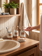 Ceramic Bathroom Accessory Set, Everything In Its Place