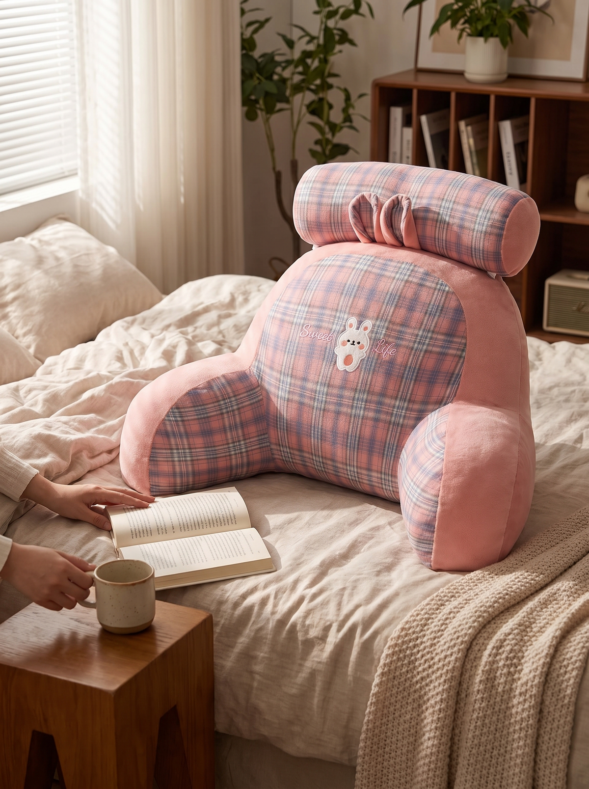Animal Bed Backrest Reading Cushion, Pick Your Animal Pal