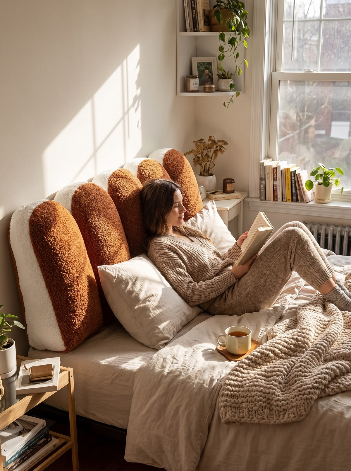 Petal Reading Cushion, Turn Your Bed Into A Lounge