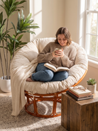 Papasan Chair Cushion, Sink Into Your Nest