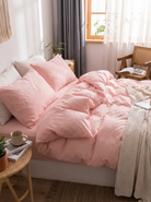 Pink Cotton Bedding Set, Pure Cotton Comfort