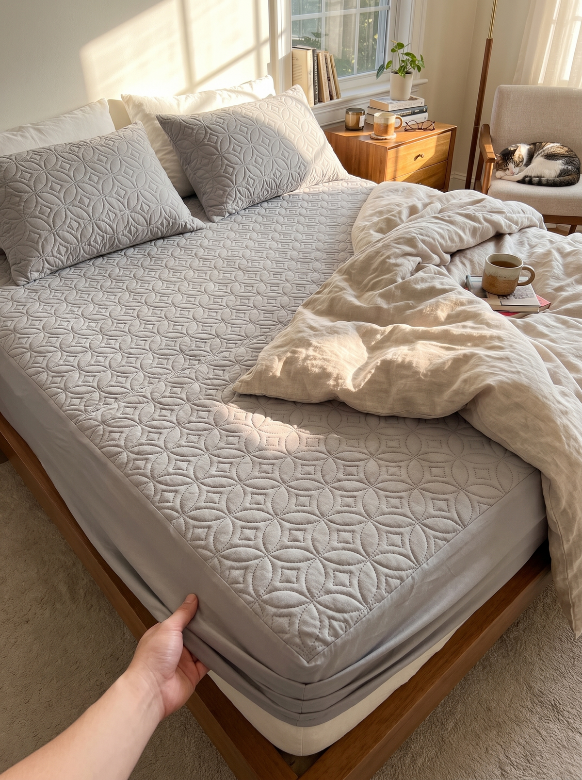 Quilted Waterproof Mattress Protector, Protection In Real Colors