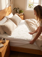 Cooling Bamboo Waterproof Mattress Protector, Cool On Top
