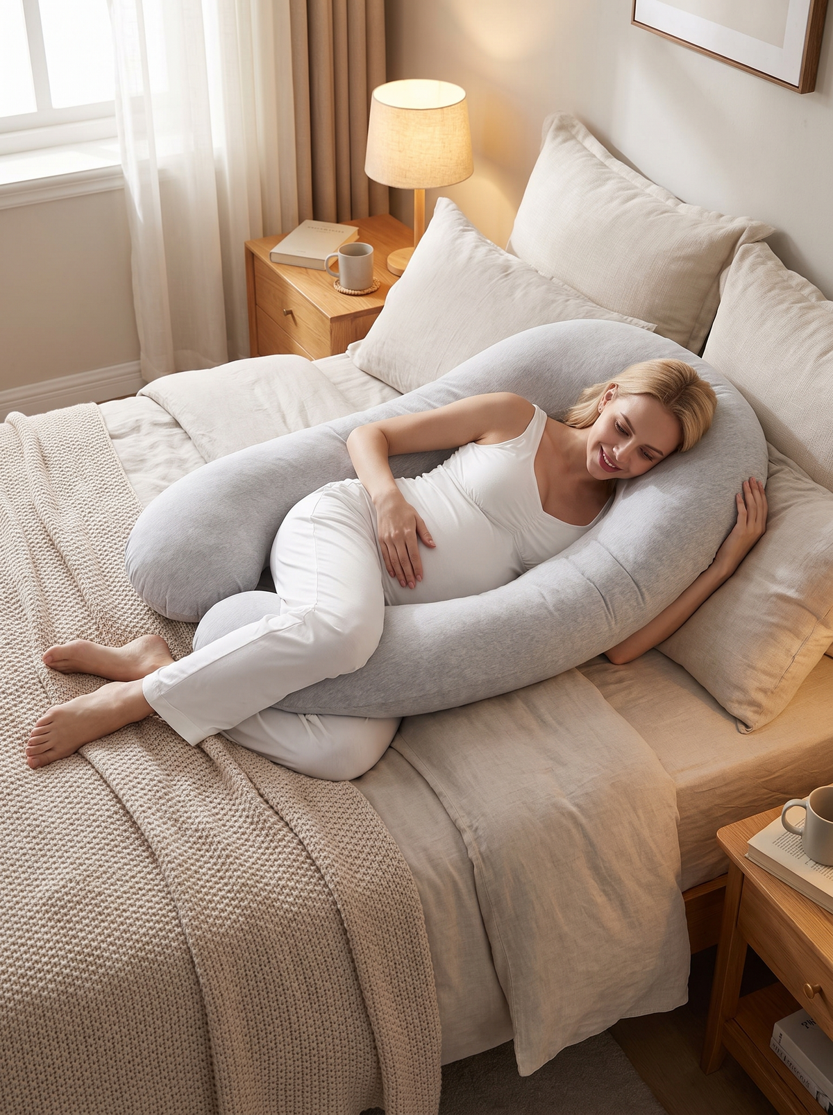 C-Shaped Body Pillow, Wrapped In Comfort