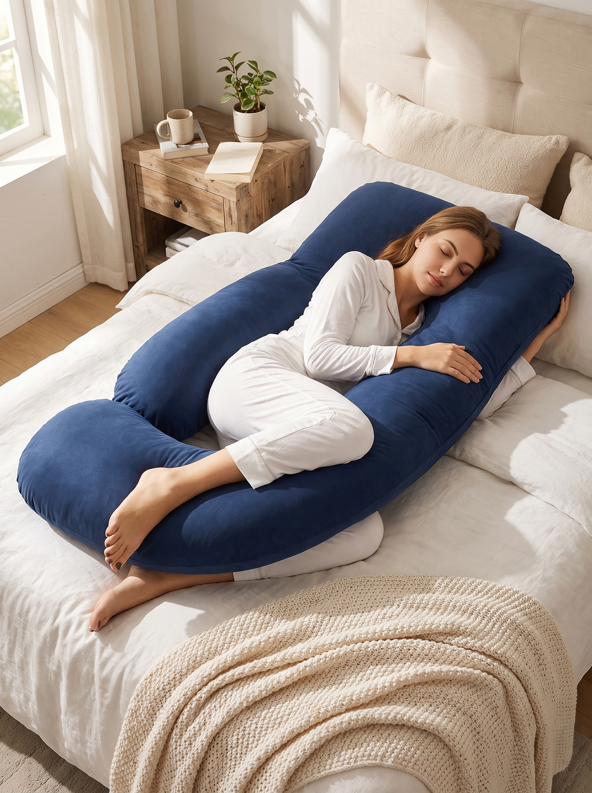 Mama Chill U-Shaped Body Pillow, Comfort On Both Sides