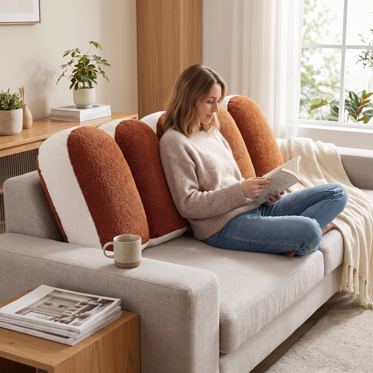 Petal Reading Cushion
