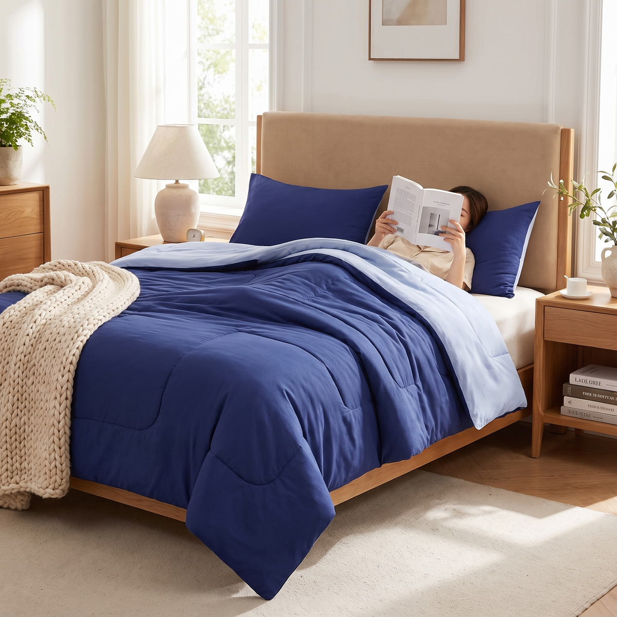 Reversible Lightweight Comforter