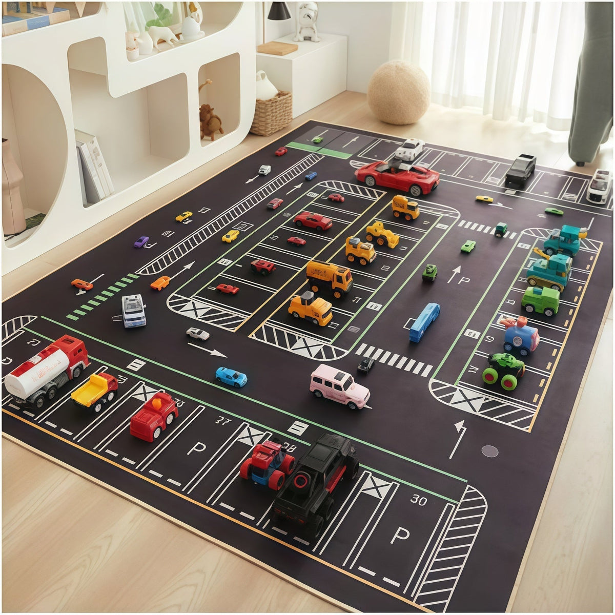 Parking Lot Play Mat Rug
