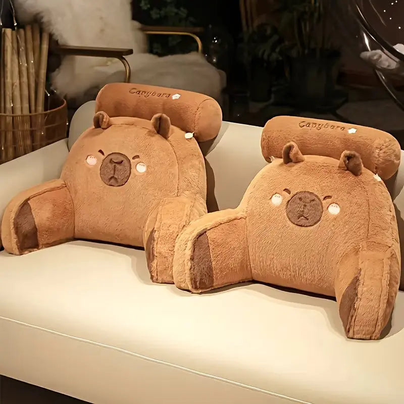 Capybara Reading Pillow