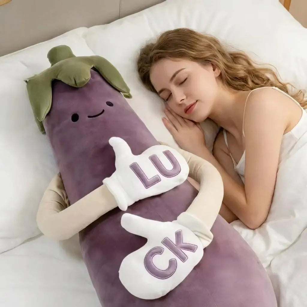 Eggplant Plush Pillow